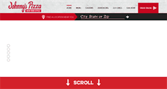 Desktop Screenshot of johnnyspizza.com